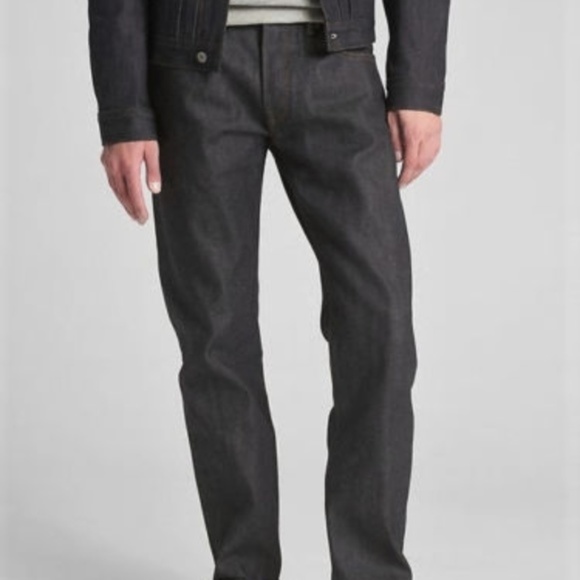 GAP Other - Gap Selvedge Straight Jeans 34/30 Raw Indigo